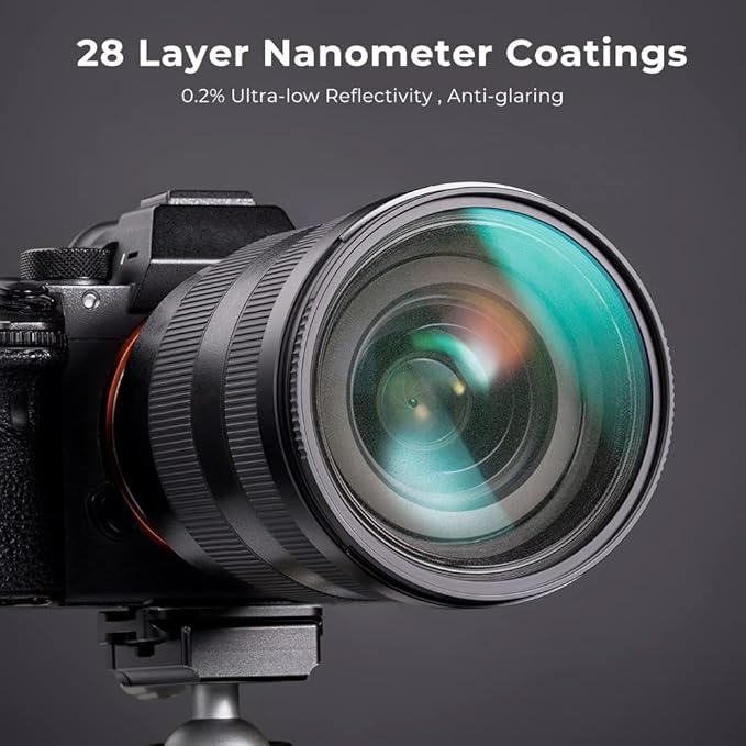 K&F CONCEPT 77mm Black Diffusion 1/2 Filter Mist Cinematic Effect Lens Filter with 28 Multi-Layer Coatings Waterproof/Scratch Resistant for Video/Vlog/Portrait Photography (Nano-X Series)