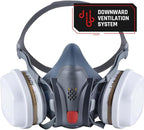 Parcil Distribution Full Face Respirator Mask with Filters – Durable Full Face Respirator Mask, Bayonet Filter Compatible