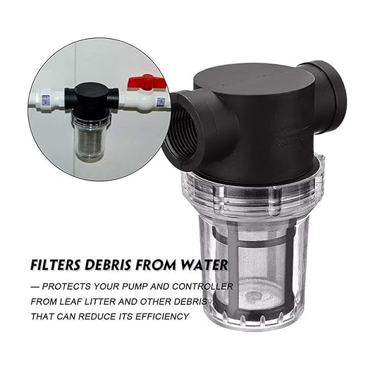 Commercial Inline Pipeline Filter 1/2"-1" - 304 Stainless Mesh Screen for Industrial Pumps & Greenhouse Systems(1'')