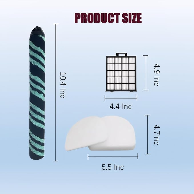 AZ4002 filter Compatible with shark detect pro/Shark Power Detect Upright Vacuum AZ4000 AZ4002 AZ4000C-2HEPA+4Foam&Felt Filters+1Cleaning Brush+4Odor Neutralizer Cartridge+1Main Brush (12pcs) (12 pcs)