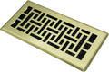 Floor Register Heavy Duty Walkable Steel Vent Register Brushed Gold Color 4X10 Inch Air Vent for Home Easy Adjust Air Supply Lever Floor Vent