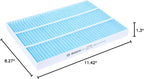 BOSCH 6047C HEPA Cabin Air Filter - Compatible with Select Audi TT, TT Quattro; Volkswagen Golf, Golf City, Jetta, Passat