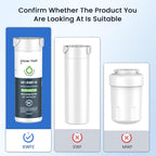 GLACIER FRESH Water Filter Compatible with XWFE (Built-in CHIP), Replacement for GE XWFE, XWF Refrigerator Water Filter NSF/ANSI 42 Certification Pack of 1