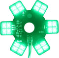 Air Cleaner LED Light 5" Truck Decorative Hex Style Air Filter Lamp for Peterbilt, Kenworth, Trailers, RVs', Campers Support IP67 12-24V Sold Individually (Green)