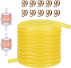3/16 ID Fuel Line Hose 10FT + 2pcs Fuel Filter+10pcs Clamp For Honda GC135 GCV135 GC160 GCV160 GC190 Lawn Mower 95001-45003-60M Small Engines Generators X120 GX160 GX120 GX100 GX200 GX390