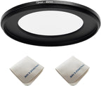 72mm Lens to 49mm Camera Lens Adapter 72mm to 49mm Step Down Ring Adapter Ring for All Brands of UV ND CPL, with Premium Lens Wiping Cloth 2 Pack (72mm-49mm)
