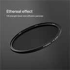 Urth 52mm Magnetic Ethereal Black Mist ⅛ Diffusion Lens Filter (Plus+) - Cinematic Effect, 20-Layer Nano-Coated Light Dispersing Particles