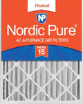 Nordic Pure 20x25x4 (Actual Size: 19 1/2 x 24 1/2 x 3 5/8) Pleated MERV 15 Air Filter 1 Pack