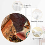 Farm Pig Bathroom Curtains 63 Inch Length, Window Curtains Tab Top, Farmhouse Barn Funny Animals Butterfly Light Filtering Window Treatments Drapes 52"x63" 2 Panel