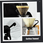 GLEAVI Manual Coffee Pot Funnel Filter Funnel Precision Strainer Safe for Household Use Easy Extraction
