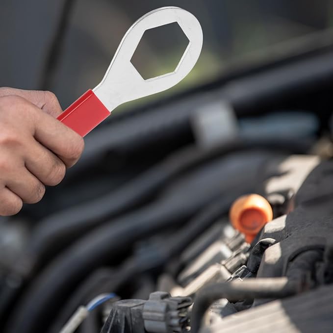 Professional Oil Filter Wrench with Plastic Grip for Automotive Water Sensor Extraction, Universal Fuel Filter Remover Tool for Vehicle Maintenance and Water Separator Removal