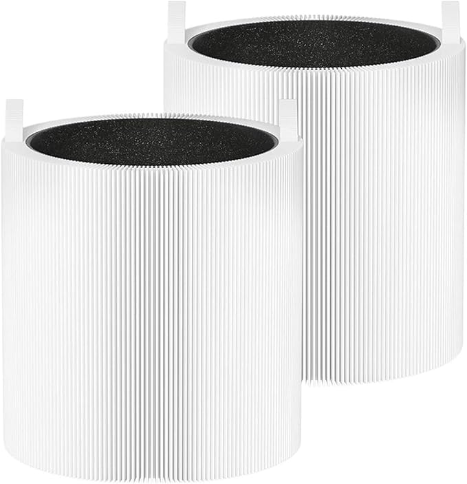 2Pcs Fit For 511 True Filter Replacement, Compatible For Blueair, Blue Pure 511 Air Cleaner Purifier 2-in-1 Filter