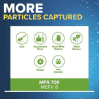 Filtrete 16x25x5 AC Furnace Air Filter, MPR 700, MERV 8, Fits Lennox, Capture Dust, Pollen & Pet Dander Reduction, 2-Pack