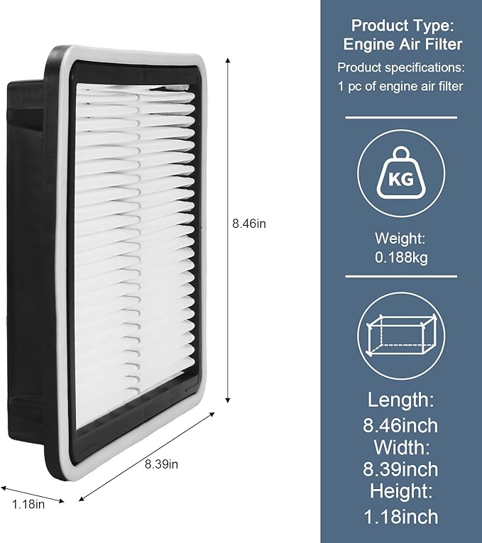 Engine Air Filter Compatible with Subaru B9 Tribeca, Forester, Impreza, Legacy, Outback, and Tribeca Models | Direct Replacement for Denso Part #143-3199