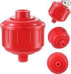 4 Pieces Disposable Mini Air Water Filters Disposable Spray Gun Filter Whirlwind Air Line Filter High Flow Guns Filters, Only Standard 1/4 Inch Threads, for Most Spray Guns and Air Tools