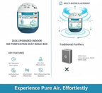 2026 Upgraded Indoor Air Purification Dust Removal Magic Box, Automatic Dust-Sucking & Plant-Based, Multi Functional Air Magic Box Dust Cleaner, No Electricity & Noise for Any Room (2pcs)