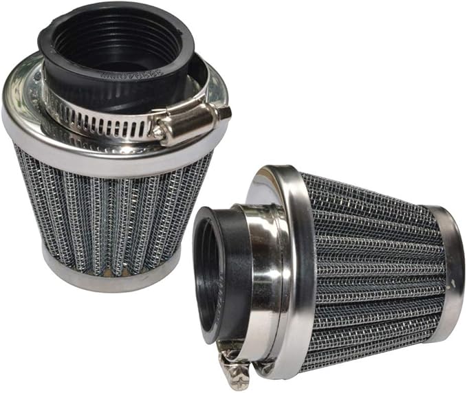 Baitaihem Pack of 2 Motorcycle POD Air Filter Dirt Pocket Bike ATV Pit Bike 35 38 39 40 42 46 48 50 52 54mm (52mm)