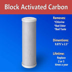 12 Standard Coconut Shell Block Carbon & 12 Four Layers of Filtration Polypropylene Sediment 5 Micron 2.5"x 10" Water Filter Cartridges Universal replacement for Reverse Osmosis & Standard 10” Housing