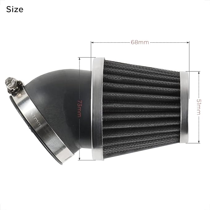 Evermotor 37mm 38mm 39mm Carburetor Cleaner Air Filter Fit in 50cc 70cc 90cc 110cc 125cc 150cc Mini Bike,Dirt Bike,GY6,Moped,ATV,SSR,TTR