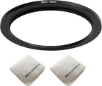 82mm Lens to 95mm Camera Lens Adapter 82mm to 95mm Step Up Ring Adapter Ring for All Brands of UV ND CPL, with Premium Lens Wiping Cloth 2 Pack (82mm-95mm)