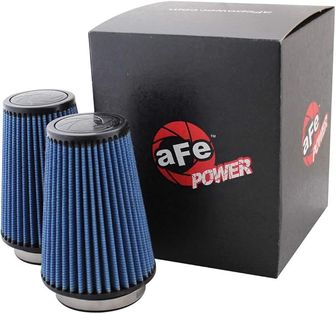 aFe Power A/F P5R 3-1/2 F x 5 B x 3-1/2 T x 7 H in, 1 FL in (1pr) Air Filters 24-90069M