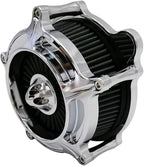 Harley Air Cleaner Turbine Intake Chrome Filter Kit Cnc Cut for Motorcycle Dyna 2000 - 2017 Softail 2000 - 2015 Touring 2000 - 2007 Fitment - B (Gray)