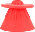 Reusable Silicon Resin Coffee Filter Strainer Dripper Portable Coffee Machine Accessory for Home Outdoor Camping Office Travel Lightweight Durable Easy Clean (Red)
