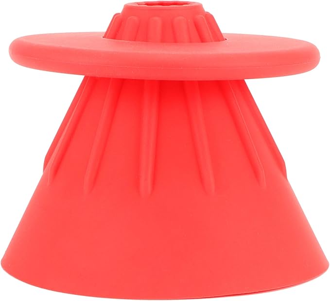 Reusable Silicon Resin Coffee Filter Strainer Dripper Portable Coffee Machine Accessory for Home Outdoor Camping Office Travel Lightweight Durable Easy Clean (Red)