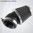 Evermotor Motorcycle Air Filter, 48mm 49mm 50mm Carb Filter for 50cc 70cc 90cc 110cc 125cc 150cc Scooter, Quad Bike