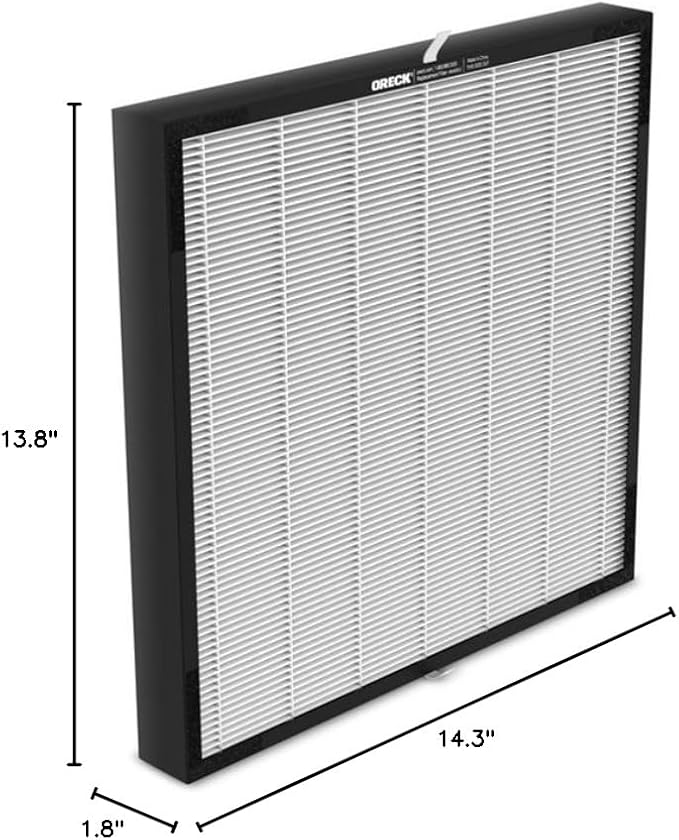 Oreck Certified HEPA Media + Odor Control Replacement Filter Kit Type B3, for Air Response Large, Powerful HEPA and Carbon Filtration, Captures 99% of Particles, Dust, Pollen, Pet Dander and Smoke