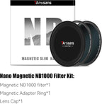 7artisans Nano Magnetic Filter UV Filter ND Light Reduction Filter/CPL Polarization Filter/GND Gradient Filter/Black Mist 1/4 Portrait Photography Filter Suitable for Lens(77mm ND1000)