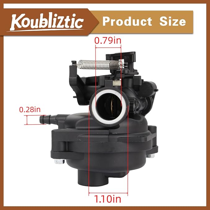 285286 Carburetor Kit For Troy-Bilt 875exi Power Washer Compatible with Briggs and Stratton 597096 595553 875 exi series Engines With Air Filter/Cover