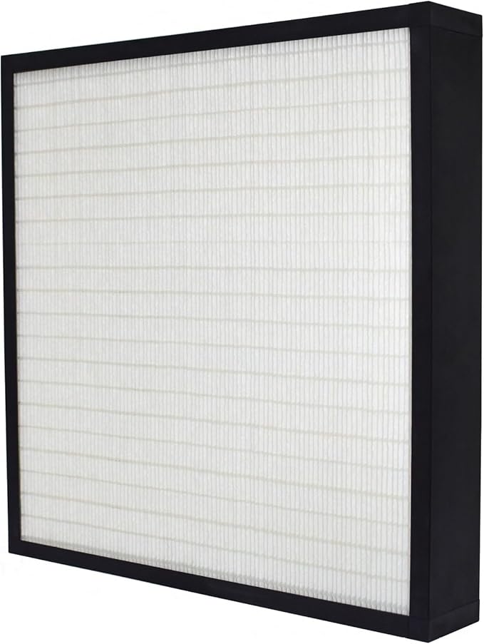 24x24x4 Mini-Pleat Synthetic Panel Air Filter – 4” – Single Header Plastic Frame – MERV 15 ASHRAE 52.2 – High-Efficiency HVAC Filter for Commercial & Industrial Use – (Pack of 3)
