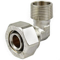 Maxline 90° Elbow Fitting 3/4 Tubing x 3/4" Male NPT Compressed Air Piping M8088