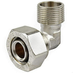 Maxline 90° Elbow Fitting 3/4 Tubing x 3/4" Male NPT Compressed Air Piping M8088