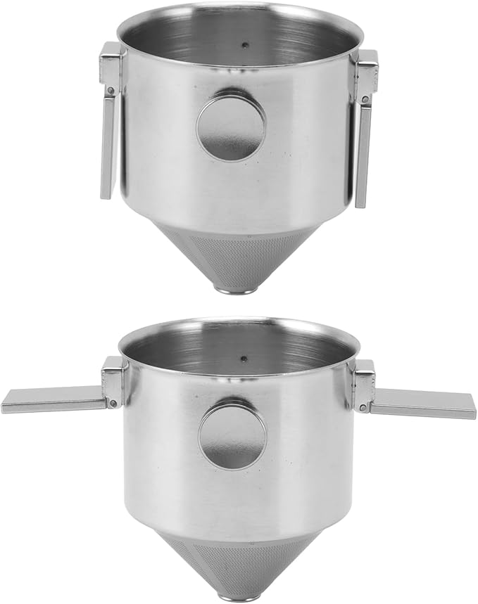 Portable Pour Over Coffee Maker Stainless Steel Reusable Cone Coffee Dripper Filter Hand Brewed Design for Home Travel Office 304 Stainless Steel Material