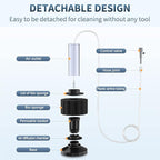 Pawfly Aquarium Air Pump with Nano Bio Sponge Filter Kit Air Control Valve Airline Tubing and Check Valve Accessories
