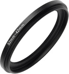 52mm to 42mm Step-up Adapter Rings Filter Adapter Black Metal Step Down Filter Ring Adapter Compatible with All Brand UV CPL ND Camera Lens Filter Stepping Rings (52mm-42mm)