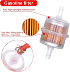 3/16 Fuel Line red 10 FT + 2Pcs Fuel Filter + 10Pcs Clamp for Honda Predator Mini Bike ATV Mowing Machine Snow Machine Small Engines GX160 GX120 GX100 GX200 GX390