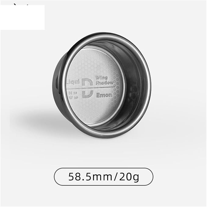 Compatible For MUVNA ，58.5MM Espresso Filter Baskets 15-22g Coffee Basket Coffee Machine Handle Bilayer Extraction Powder Bowl 58MM(20g)