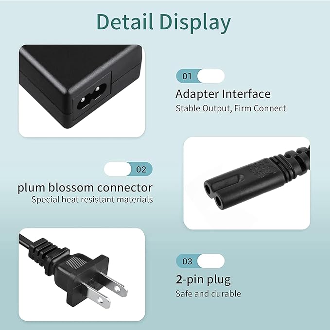 24V AC/DC Adapter Compatible with TOPPIN Comfy Air C2 Ture HEPA Air Purifier TPAP001 H13 TPAP-001 H-13 HEPA Air Filter Air Cleaner 24VDC 1.25A DC24V 1250mA Power Supply Cord Battery Charger
