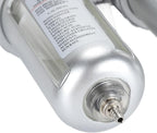 1/4 Inch Compressed Air Line Filter Efficient Filtration Performance Water Oil Separator for Painting Aluminum Alloy PC Plastic 1 Pair Connector