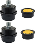 2 Pcs Air Compressor Silencer, 3/8" Thread Air Compressor Intake Filter 16mm Air Compressor Filter Noise Muffler