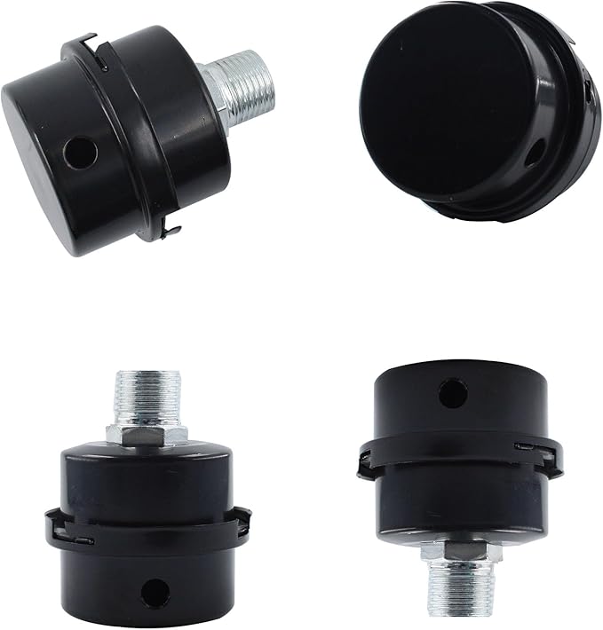 2PCS 0.79’’ Metal Air Compressor Intake Filter Sound Muffler, Thread Air Compressor Silencer