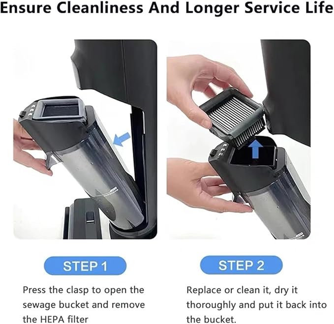 Compatible For TINECO 3.0 Spare Parts Floor Scrubber Roller Brush Filter Accessories Cordless Wet Dry Robot Vacuum Cleaner(B)
