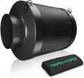 MARS HYDRO 6 Inch Carbon Filter, Inline Air Filter Odor Control with Australian Virgin Charcoal, Carbon Filter for Inline Fan, Grow Tent, Hydroponics, Pre-Filter Included, Reversible Flange