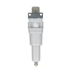 PneumaticPlus SAW600-N10BG-MEP Compressed Air Filter Regulator Piggyback Combo 1" NPT - Metal Bowl, Manual Drain, Bracket, Gauge