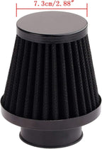 Mtsooning Motorcycle Air Filter Pod, 39mm Washable Universal Clamp-On Breathers, Cone Intake filter Replacement for ATV Dirt Pit Bike Go Kart Motorbike