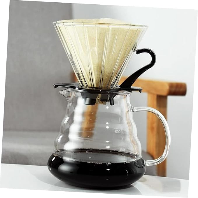 GLEAVI Manual Coffee Pot Funnel Filter Funnel Precision Strainer Safe for Household Use Easy Extraction