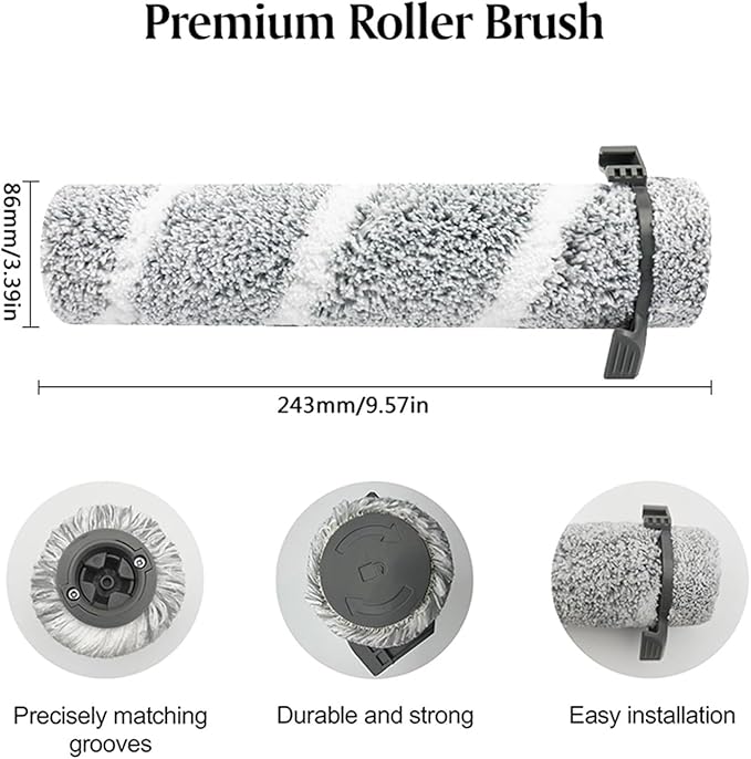 Replacement Parts ，Compatible For Bissell， 3930F 3933 V2 3999Z Floor Scrubber Roller Brush Filter Washing Vacuum Cleaner Parts(G)